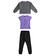 Tuta ragazza felpa, pantalone e t-shirt sarabandapromo			GRIGIO MELANGE-8993