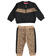 Tuta jogging bambina varie fantasie sarabandapromo BEIGE-NERO-6TY1