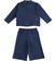 Tuta due pezzi in jersey stretch con pantaloni a palazzo sarabandapromo NAVY-3854 back