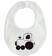 Bavaglio neonato multi ricamo minibanda			PANNA-BORDEAUX-8344