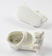 Scarpe neonata in ciniglia per cerimonia minibanda PANNA-0112 back
