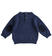 Maglia in tricot con orsetto minibanda NAVY-3854_back