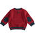 Maglia in tricot con trenino minibanda BORDEAUX-2548_back