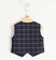 Elegante gilet per neonato tessuto check minibanda NAVY-3854 back