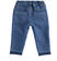 Pantalone in felpa effetto denim con toppe check minibanda STONE WASHED-7450_back