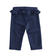 Pantalone per neonata in punto milano con ruches minibanda NAVY-3854_back