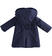 Cappotto per neonata in panno con tasche a cuore minibanda NAVY-3854 back