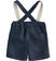 Pantalone con bretelle 100% lino minibanda NAVY-3885_back