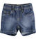 Pantalone corto in denim maglia minibanda			STONE WASHED-7450