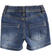 Pantalone corto in denim maglia minibanda STONE WASHED-7450_back