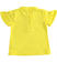 T-shirt in jersey stretch "You are perfect" minibanda GIALLO-1434_back