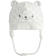 Cappellino in ciniglia con orecchie minibanda			PANNA-GRIGIO-6RS1