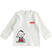 Maglietta girocollo 100% cotone con scritta "ciao" minibanda PANNA-0112