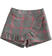 Short effetto gonna fantasia check minibanda			ROSSO-2253