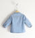 Camicia neonato in denim leggero 100% cotone minibanda BLU CHIARO LAVATO-7310 back