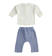 Completino neonato 100% cotone maglietta e pantalone minibanda MILK-0111 back