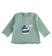 Maglietta neonato girocollo 100% cotone varie fantasie minibanda			VERDE SALVIA-4714