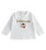 Maglietta neonato con ricamo e scritta "coccolami" minibanda BIANCO-0113