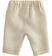 Pantalone neonato 100% lino fantasia tinta unita minibanda BEIGE-0421 back