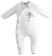 Tutina neonato intera con piedini in jersey con mongolfiera minibanda BIANCO-0113