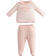 Tutina neonata due pezzi in jersey di cotone con fantasia animalier minibanda ROSA CHIARO-2612