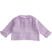Cardigan neonata in tricot  ricamato 100% cotone minibanda LILLA-3412_back