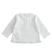 Maglietta neonato girocollo 100% cotone con ruches minibanda BIANCO-0113 back