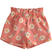 Pantalone neonato corto 100% cotone fantasia floreale minibanda TERRACOTTA-MULTICOLOR-6SL6