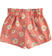 Pantalone neonato corto 100% cotone fantasia floreale minibanda TERRACOTTA-MULTICOLOR-6SL6 back