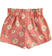 Pantalone neonato corto 100% cotone fantasia floreale minibanda TERRACOTTA-MULTICOLOR-6SL6_back