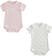 Set body neonato in cotone minibanda ROSA-2512