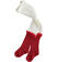 Collant neonata lurex minibanda ROSSO-2253