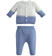 Tutina cotone neonato minibanda CARTA ZUCCHERO MELANGE-8853 back