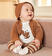 Tuta neonato invernale minibanda DARK BEIGE-0818