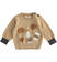 Maglione in tricot per neonato minibanda BEIGE-0925 back