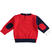 Maglione tricot girocollo 100% cotone per neonato minibanda ROSSO-2256 back