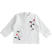 T-shirt girocollo a manica lunga 100% cotone per neonato minibanda BIANCO-0113