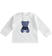 Maglietta neonato bianca in morbido jersey 100% cotone minibanda BIANCO-0113