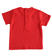 Maglietta a manica corta neonato in cotone dettagli vichy minibanda ROSSO-2256_back