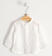Camicia neonato a manica lunga 100% lino minibanda BIANCO-0113