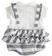 Pagliaccetto neonata in cotone stretch con colletto bianco minibanda NAVY-3854_back