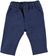 Pantaloni blu di cotone effetto melange minibanda NAVY-3851