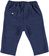 Pantaloni blu di cotone effetto melange minibanda NAVY-3851_back