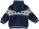 Maglia con cappuccio in tricot misto lana e cotone minibanda NAVY-3657_back