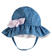 Cappellino in denim leggero con tesa minibanda STONE BLEACH-7350