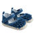 Sandalo in denim con balze arricciate per neonata minibanda STONE BLEACH-7350