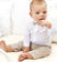 Elegante camicia neonato in misto cotone e lino minibanda BIANCO-0113