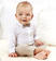 Elegante camicia neonato in misto cotone e lino minibanda BIANCO-0113_back
