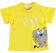 Comoda t-shirt neonato 100% cotone con collo girocollo minibanda GIALLO-1444