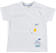 T-shirt 100% cotone pesciolino amici dell'acqua minibanda BIANCO-0113